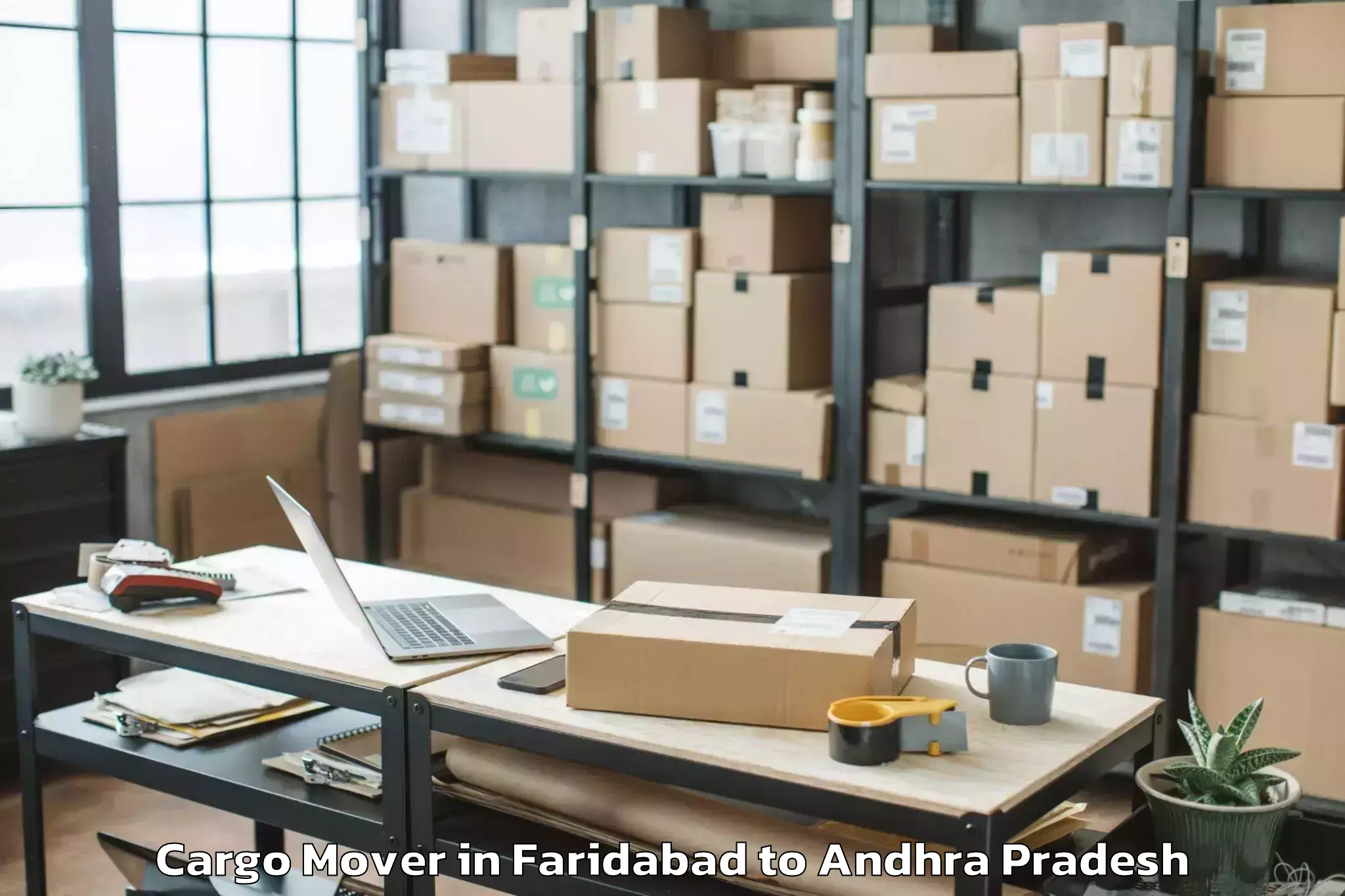 Easy Faridabad to Ojili Cargo Mover Booking